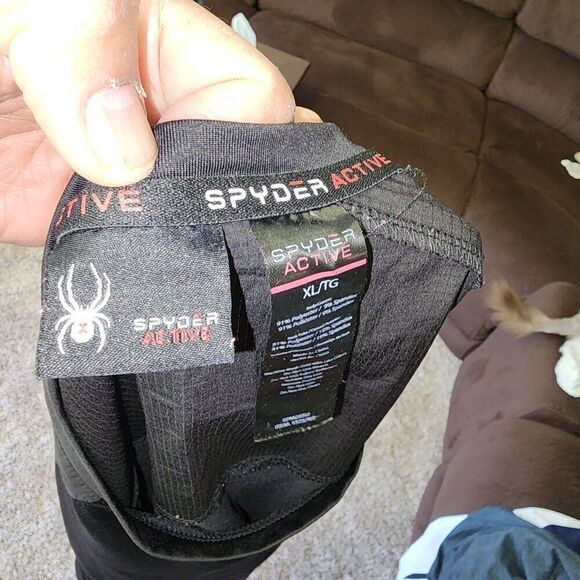 Spyder Men's L Black Active Tee T-Shirt - Picture 4 of 4